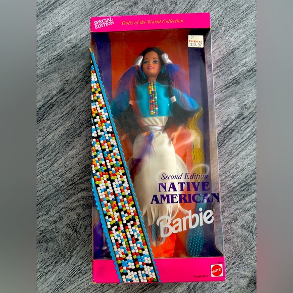 1993 Mattel Dolls Of The World Second Edition Native American Barbie New in box - Picture 1 of 14